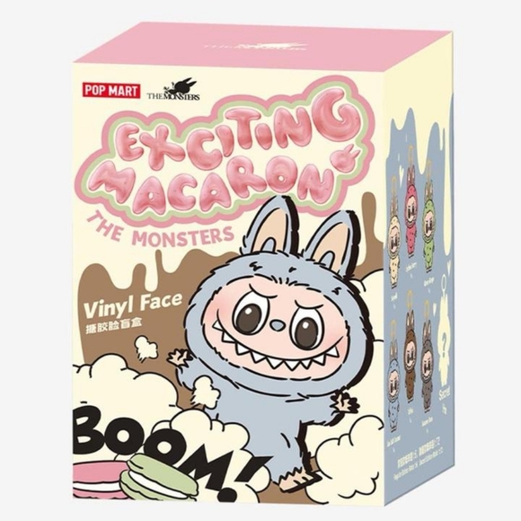 BRAND NEW FULL SET | POPMART The Monsters Labubu Exciting Macaron Vinyl Face - Picture 6 of 7